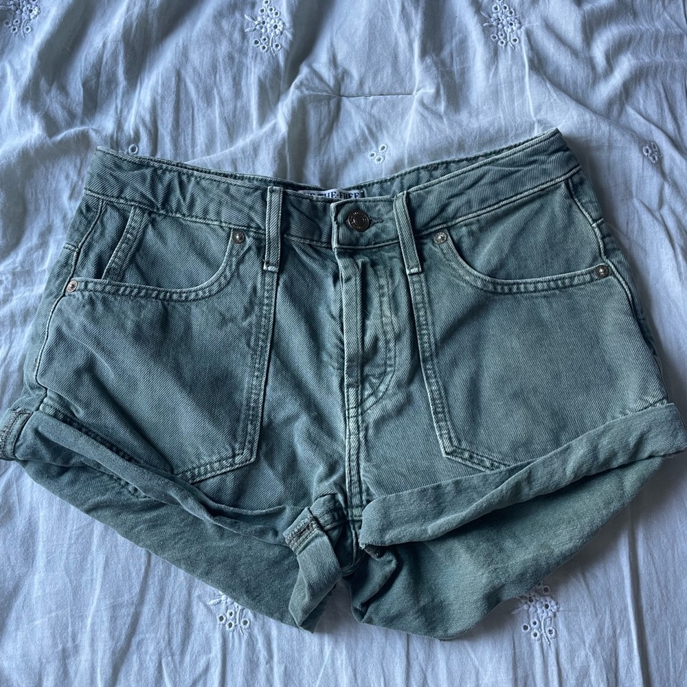 We The Free Olive Jean Shorts